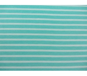 Stretchjersey Schmale Streifen dunkelmint-hellmint